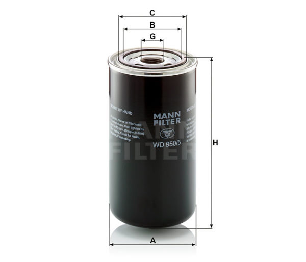 HYDRAULFILTER WD950/5